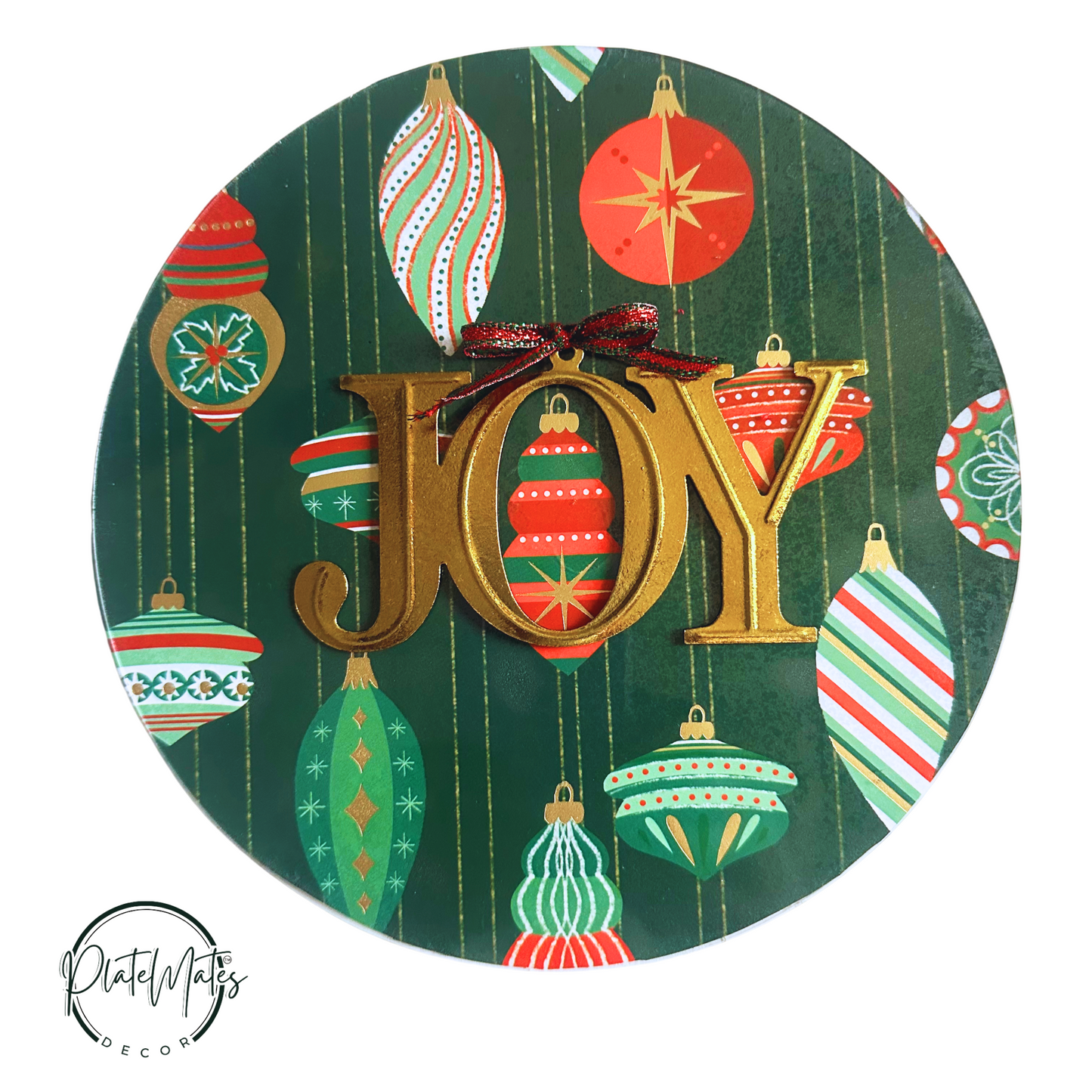 Joy - Red/Green/Gold- Tablescape and Table Setting Decor